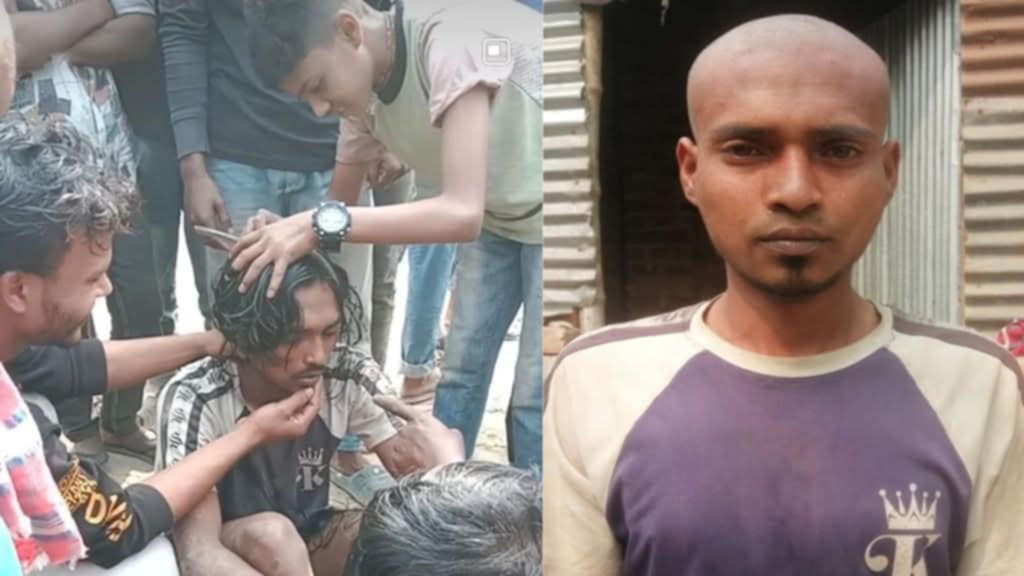 নওগাঁয় মোবাইল ও সাইকেল চুরির অপবাদে ইটভাটার এক শ্রমিককে মাথা ন্যাড়াকরে নির্যাতন