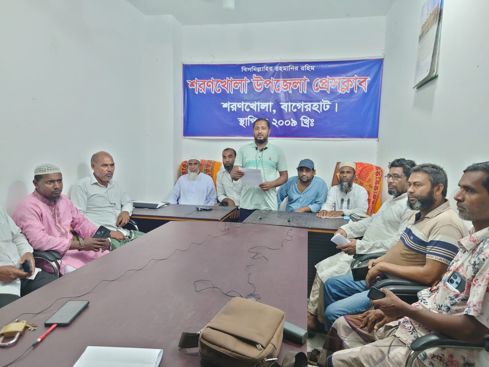 শরণখোলা উপজেলার ৪ নং সাউথখালী ইউনিয়ন বিএনপির কমিটির গঠনে অনিয়ম নিয়ে সংবাদ সম্মেলন