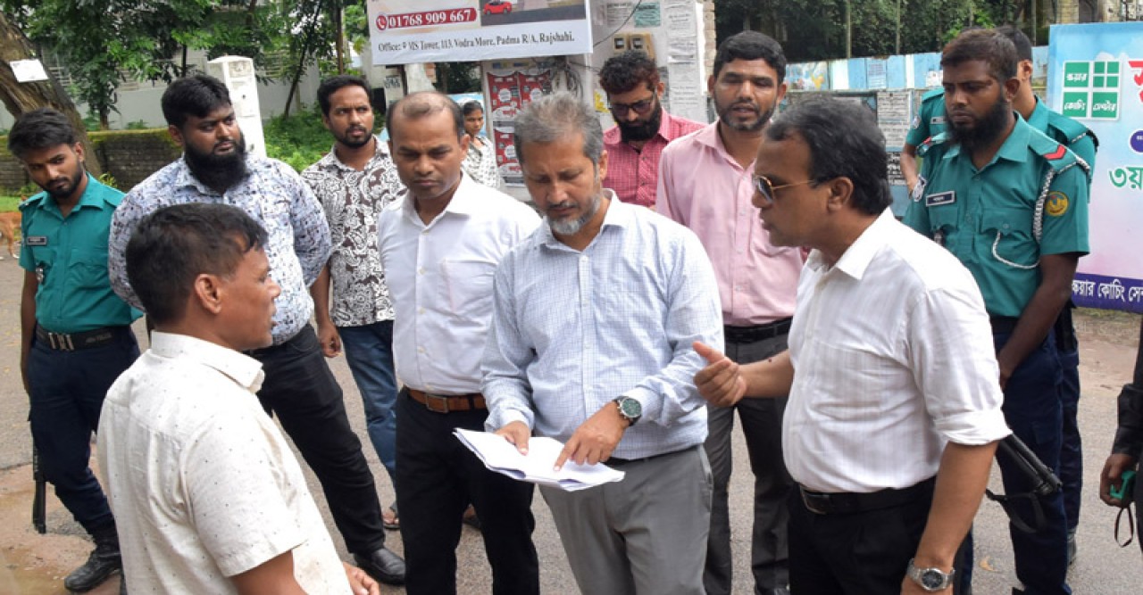 রাজশাহীতে অবৈধ দখল ও প্লটের অপব্যবহারের বিরুদ্ধে আরডিএর অভিযান