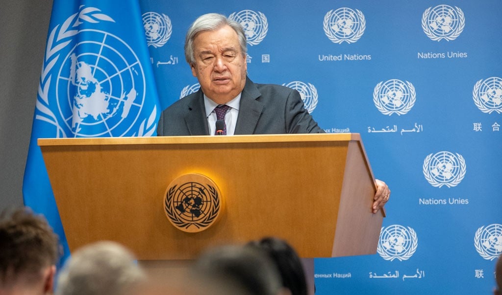 ফিলিস্তিনিদের প্রতি বিশ্ব নীরবতায় তীব্র নিন্দা জাতিসংঘ মহাসচিবের