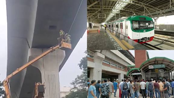 মেট্রোরেলের বিয়ারিং প্যাড পড়ে পথচারী নিহত