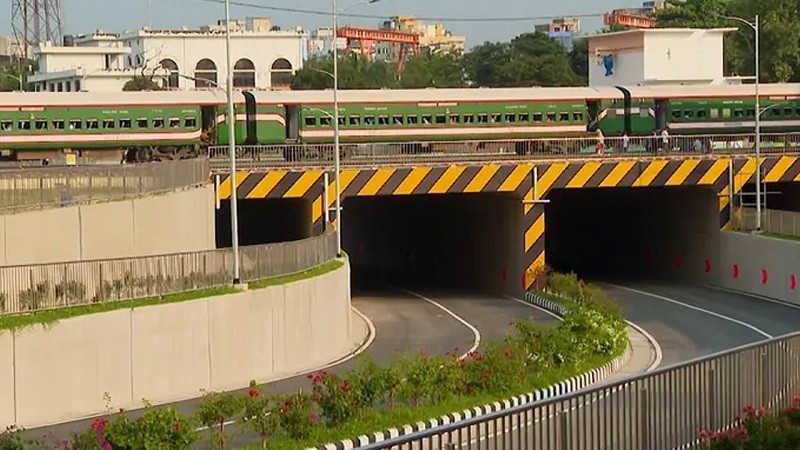 রাজধানীর টিটিপাড়া রেলওয়ে আন্ডারপাস চালু