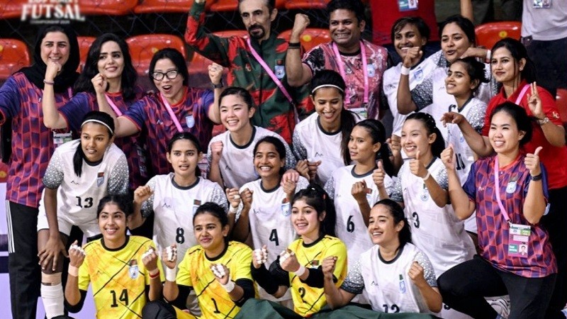 ১৪ গোলে উড়িয়ে দিয়ে সাফ নারী চ্যাম্পিয়ন বাংলাদেশ