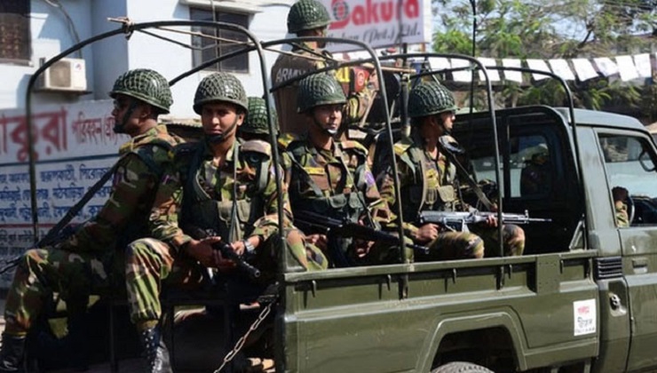 ভোটের মাঠে সশস্ত্র বাহিনী